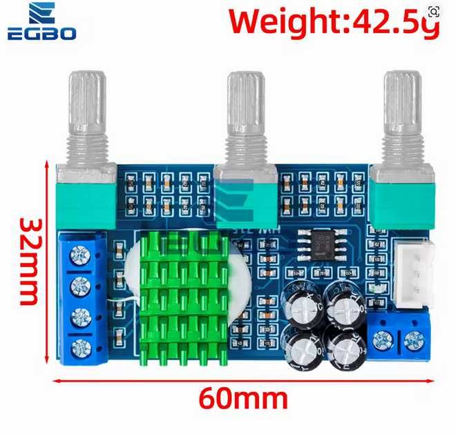 Двоканальна плата цифрового підсилювача 2X50W XH-M567 TPA3116D2