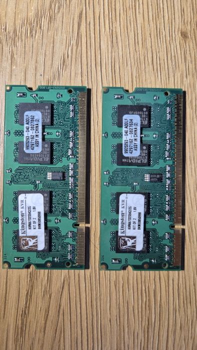 Kingston 2x1GB 667 DDR2 SODIMM CL5 (KVR667D2S5K2/2G)