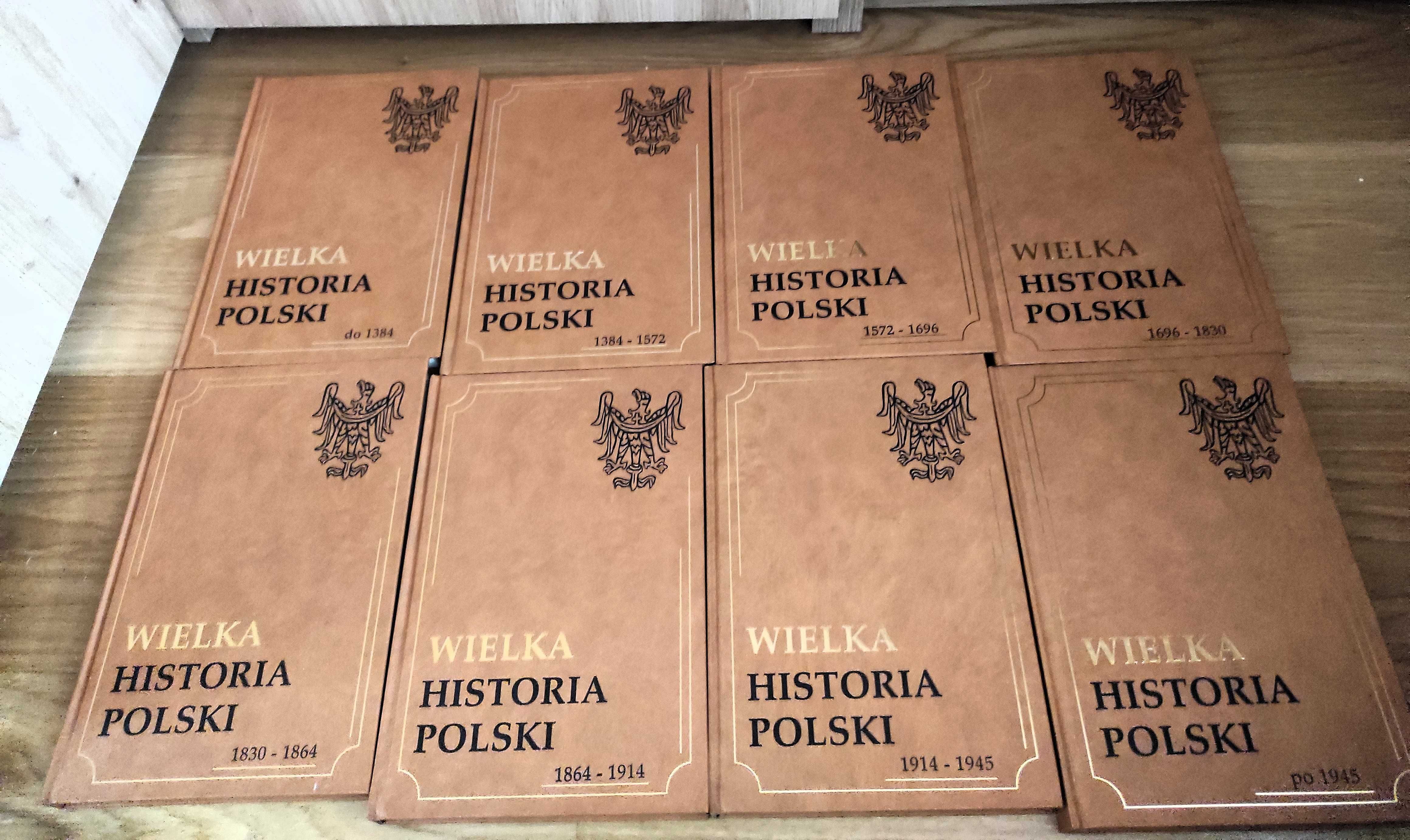 Wielka Historia Polski twarda oprawa 8 tomów encyklopedia komplet nowa