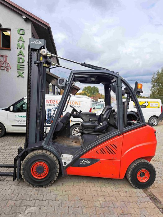 Wózek widłowy Linde H25T EVO, 2,5t, LPG, 2017r, Duplex 3,9m, przesuw b