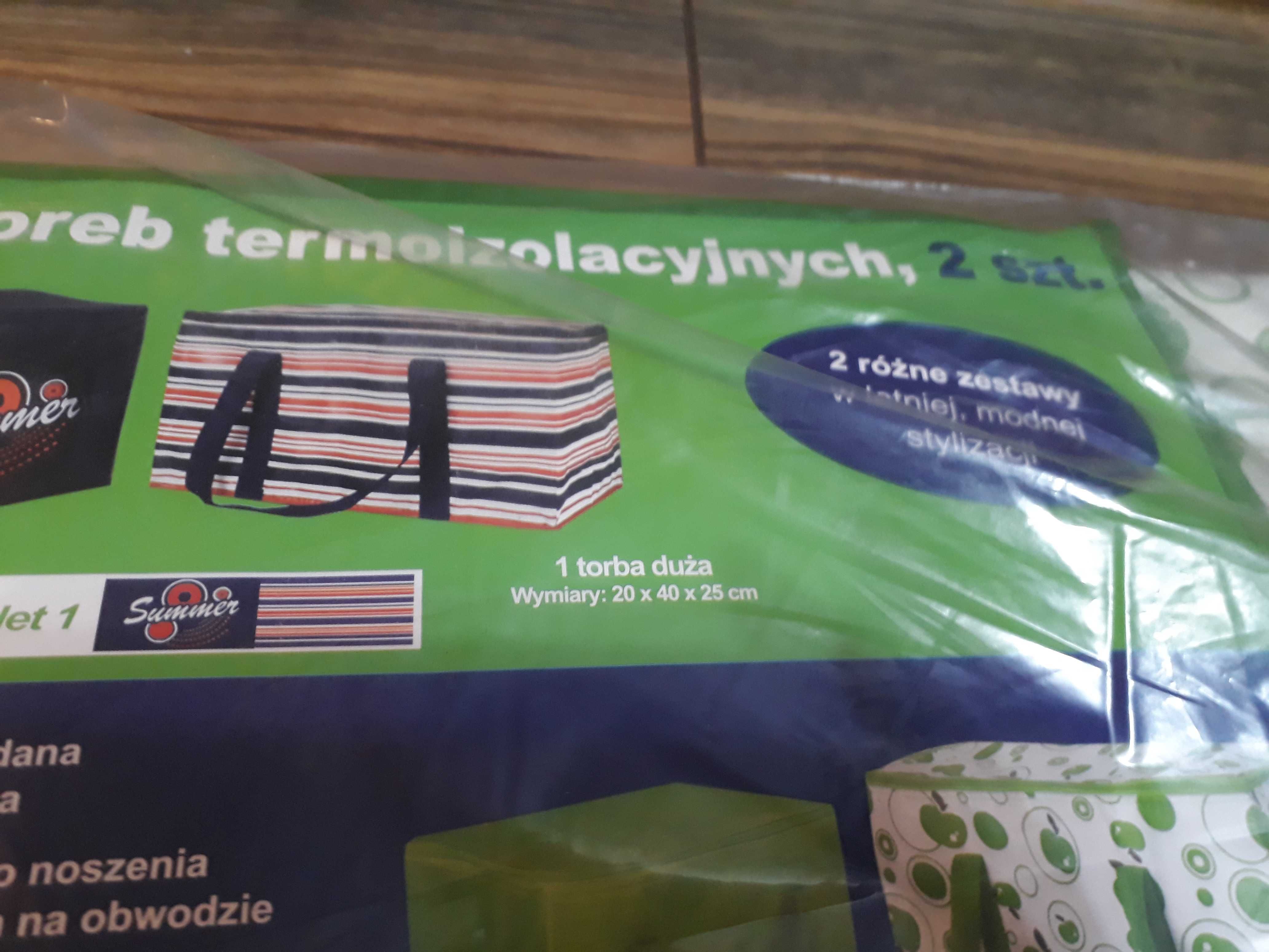 Zestaw toreb termoizolacyjnych 2 sztuki