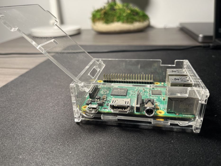 Raspberry Pi 2 model B v1.1 2014 + прозорий корпус + контакти для GPIO