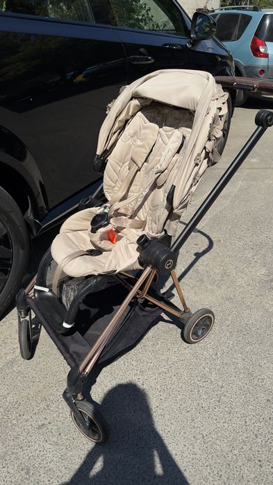 Прогулянкова коляска Cybex Mios шасі Rose gold