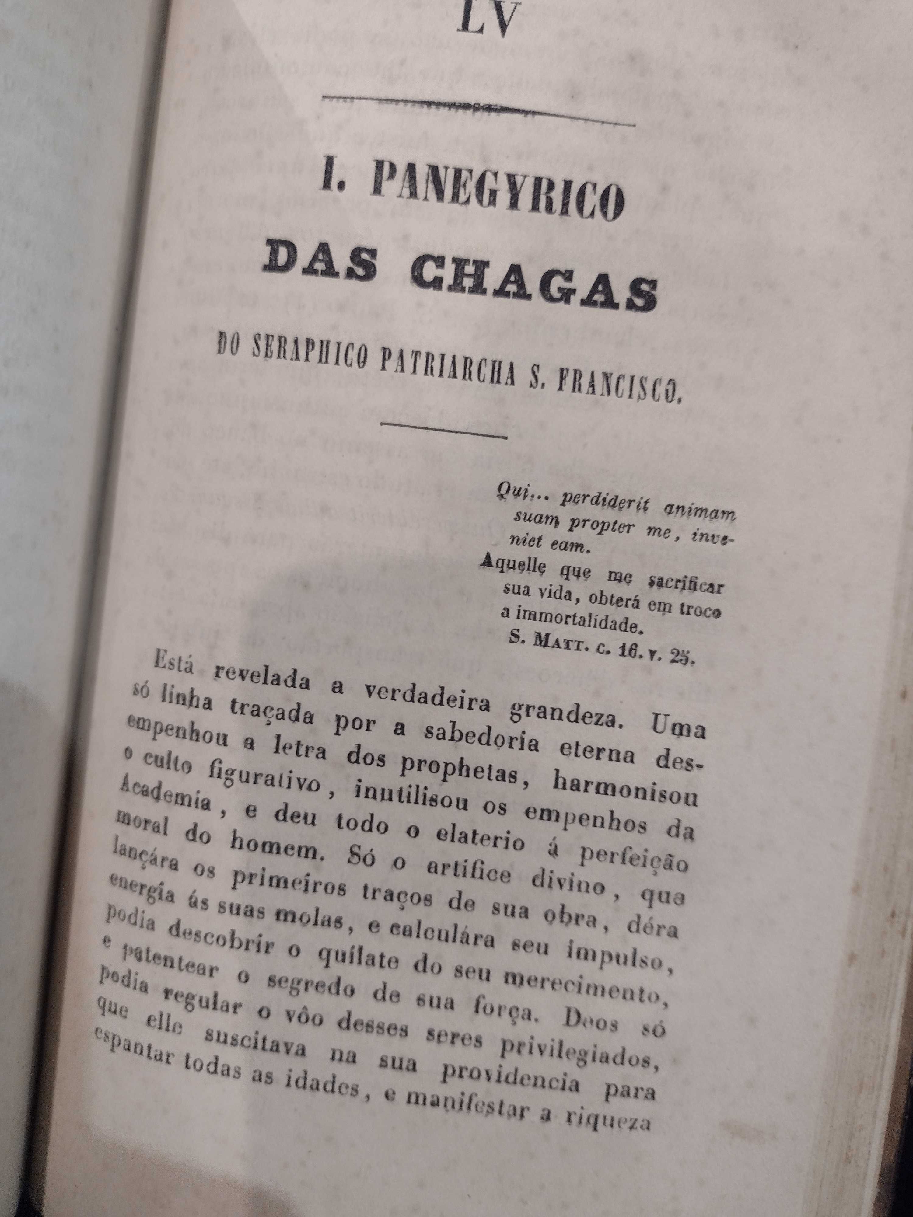 Obras Oratórias Padre Mestre Fr. Francisco do Monte Alverne 1854