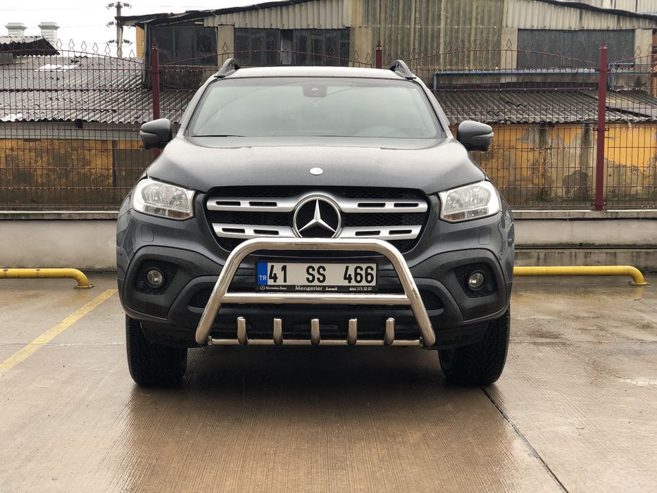 Mercedes X kangur orurowanie przednie A-Bar chrom