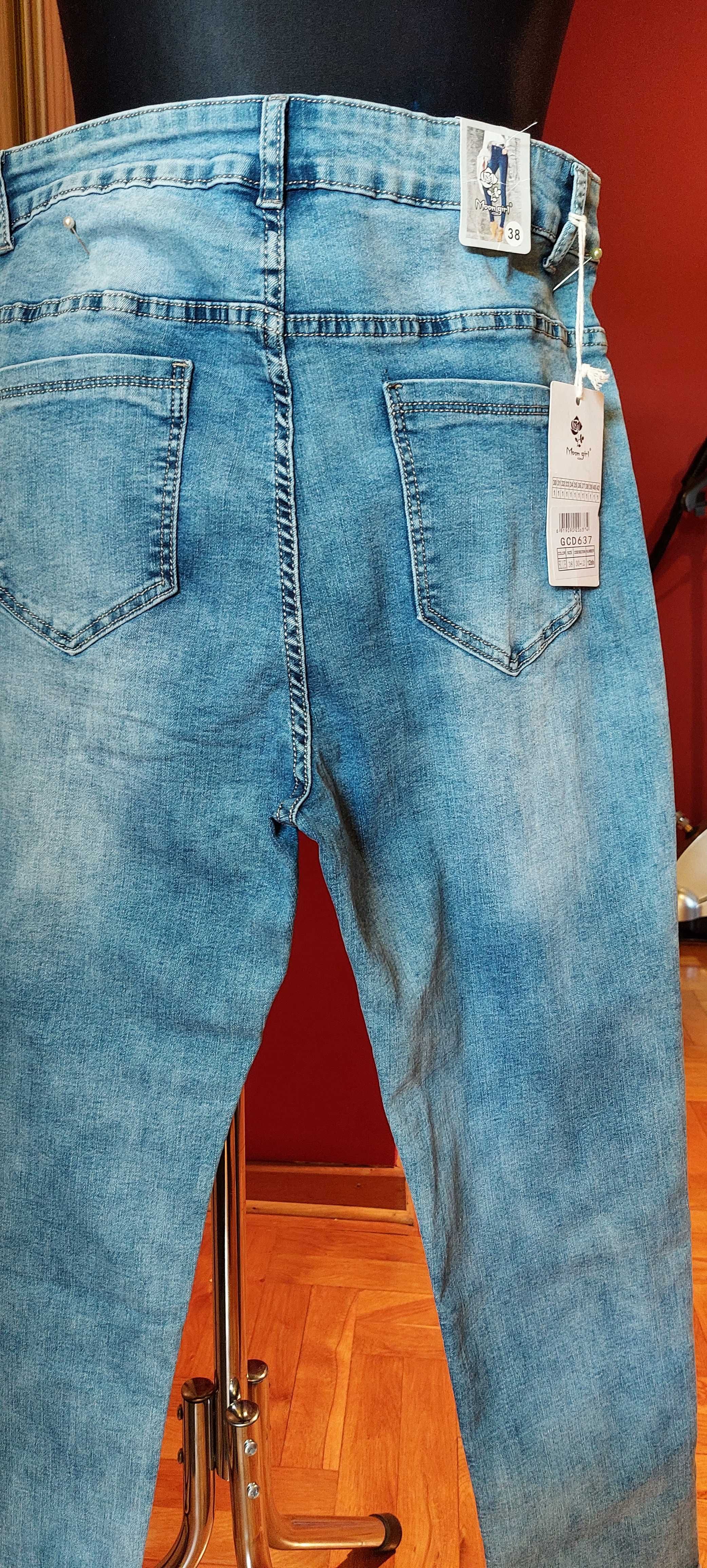 Spodnie damskie jeans rozmiar 38/40 likwidacja sklepu Maxi Size