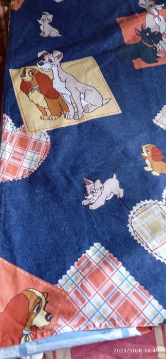 Capa de edredão+fronha A dama e o vagabundo