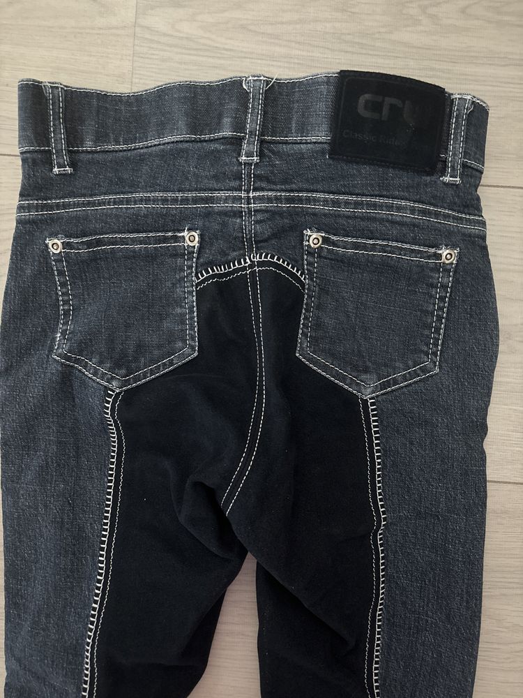 CRW bryczesy jeansowe elastyczne r.140