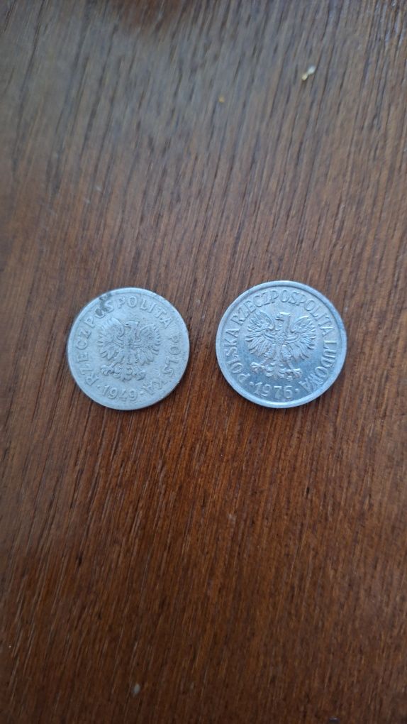 Monety 20 gr z 1949 i 1976