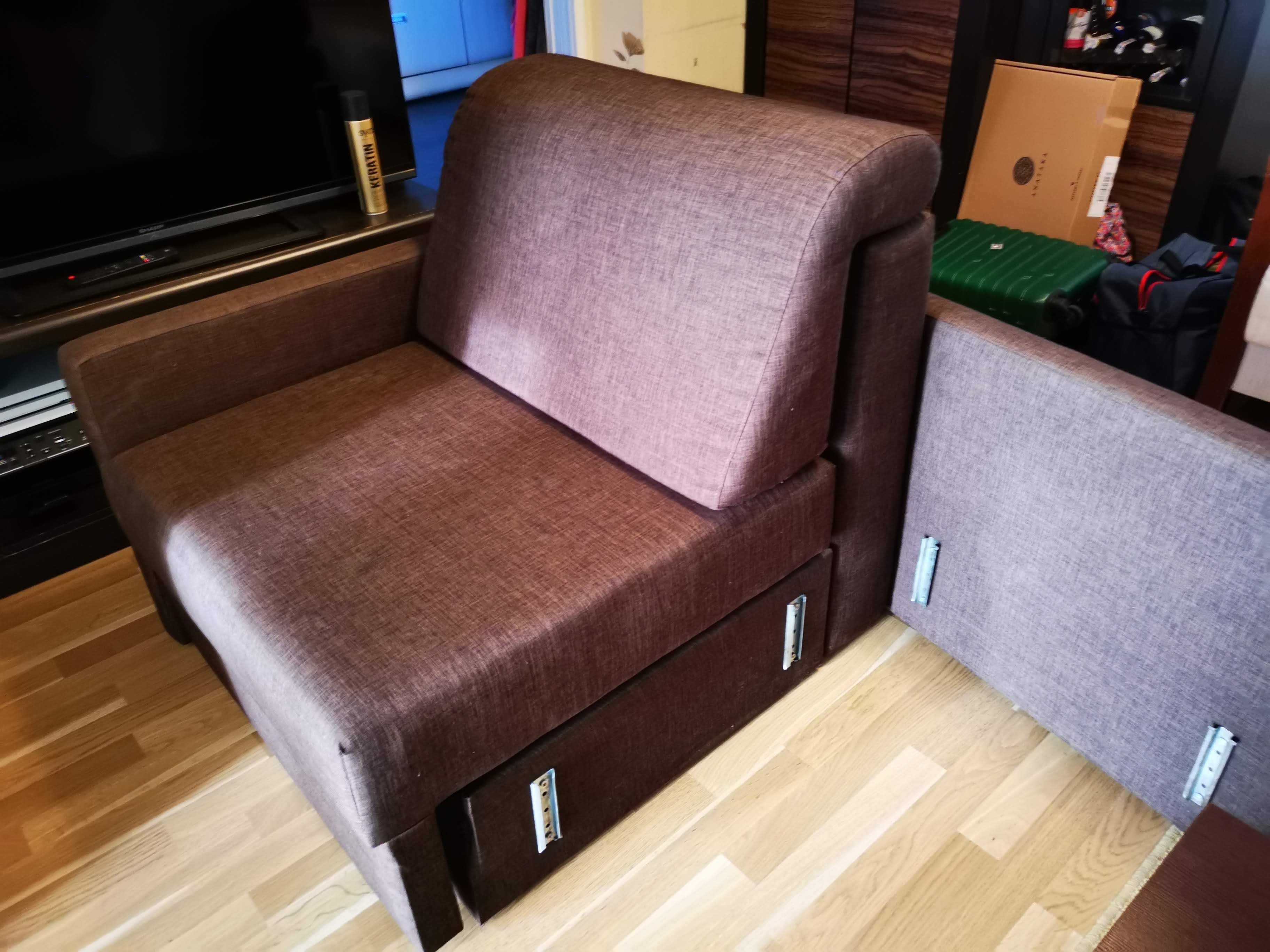 Rozkładany fotel sofa do spania dla dziecka AMERYKANKA łózko dziecięce