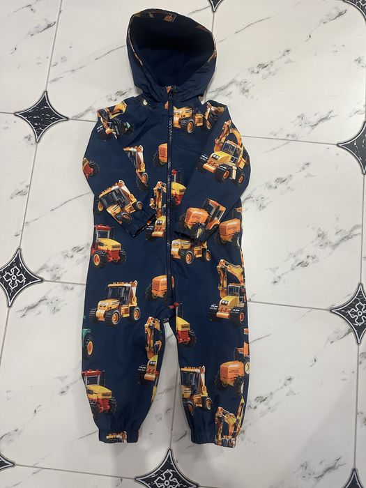 Дощовик хлопчачий 98 розмір / на флісі до пояса (трактор)