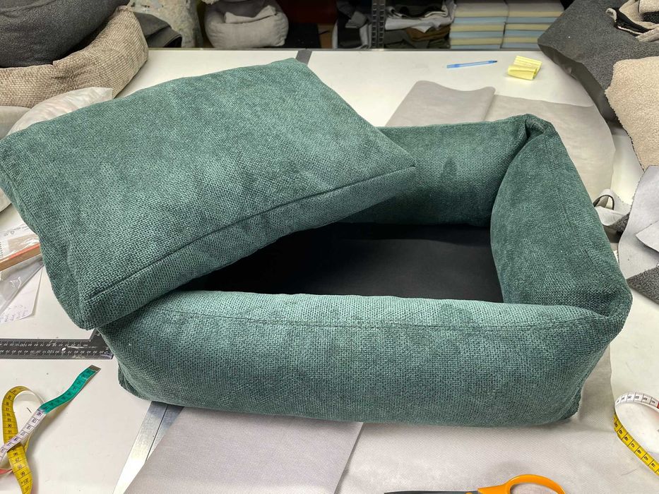 Nowe Legowisko Dla Psa M Zielone 75x60 cm Poduszka na Zamek OKAZJA