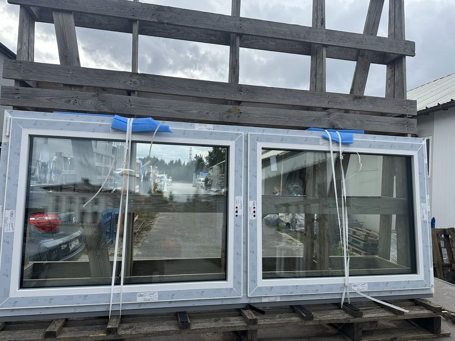 Sprzedam okno pcv antracyt zewnętrzny