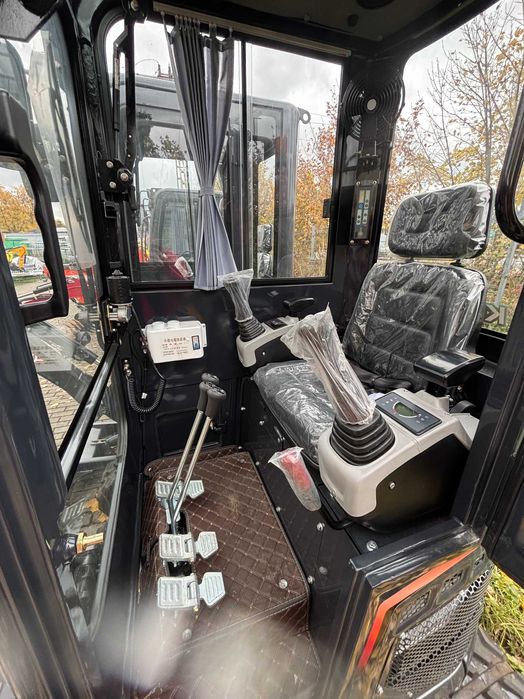 Nowa minikoparka Kingway S15K z kabiną + 3 łyżki gratis 1500kg 3 cyl.