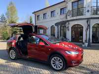 Wynajem Tesla model X auto do ślubu