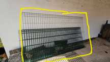Painel metálico para vedação, 
 1,50X2,5M VERDE