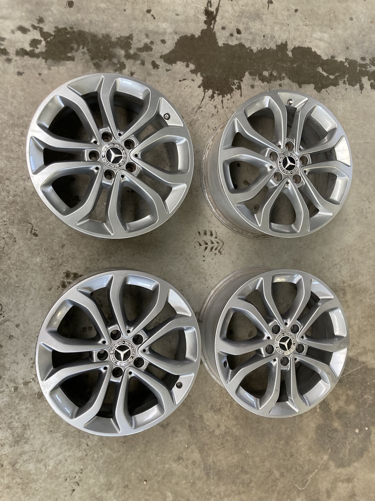 Felgi kola mercedes w205 17 cali 5x112 et48 oryginalne popielate