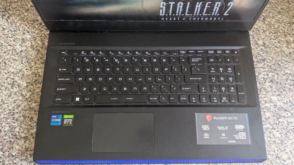 MSI GE76 Raider i7 12700H/64 RAM/512 SSD/ RTX 3080 Ti 16Gb