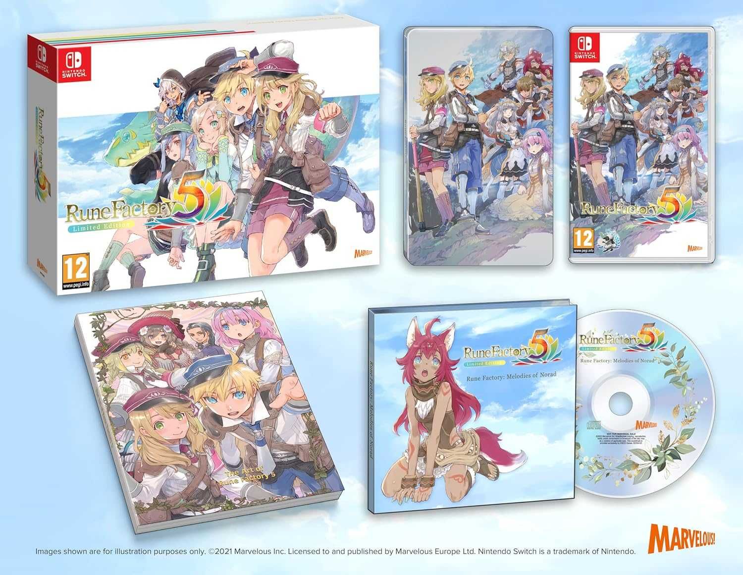 Rune Factory 5 Edycja Kolekcjonerska Switch nowa folia.