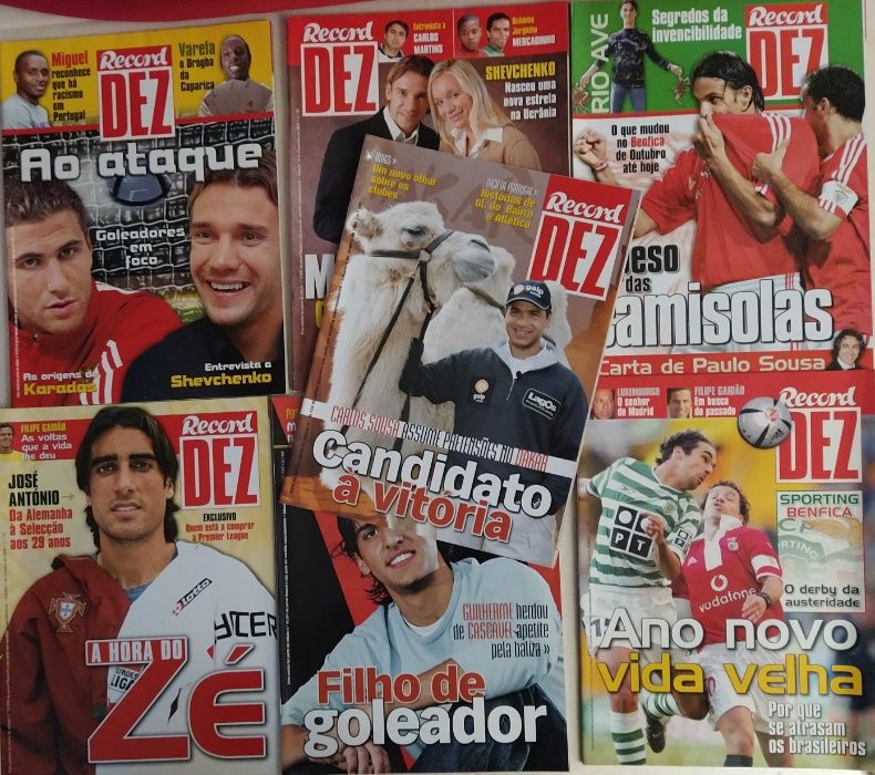 Revistas de futebol 'Record 10'