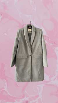 Płaszcz płaszczyk oversize trencz jesienny szary Pull&Bear rozmiar L