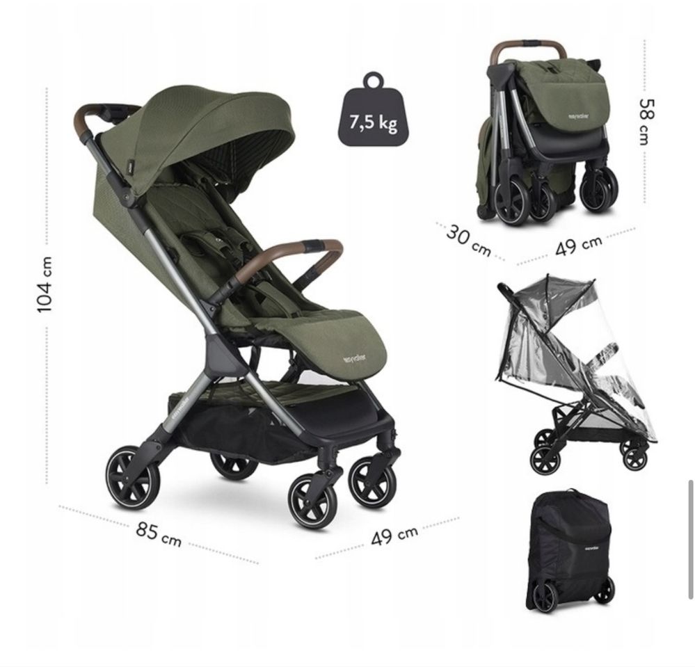 EASYWALKER Jackey Wózek Spacerówka Emerald Edition