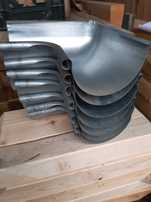 NAROŻNIK Rynny 150 Ocynk Tłoczony wewnętrzny kąt 90 st Rynna 150 mm