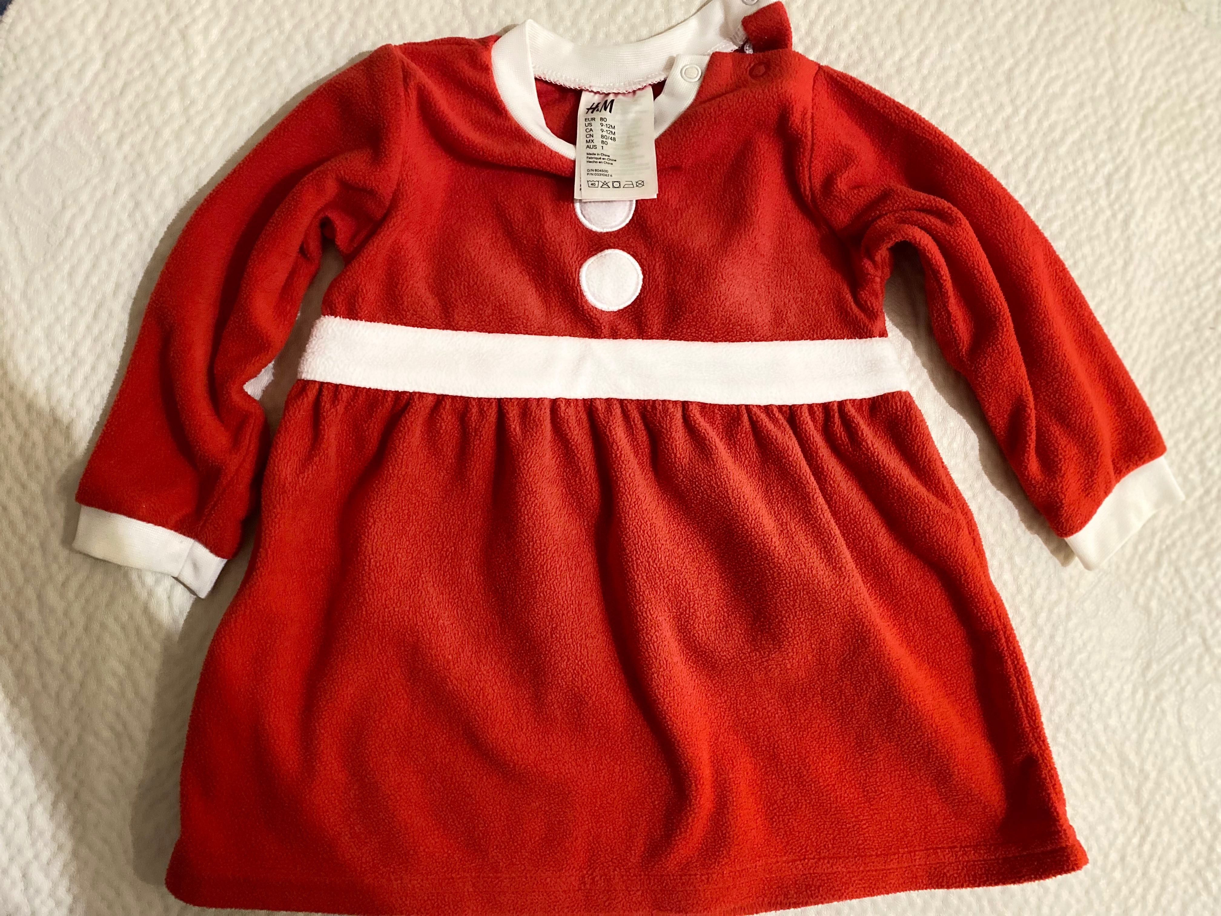 Детское платье  H&M 80 размер, теплое