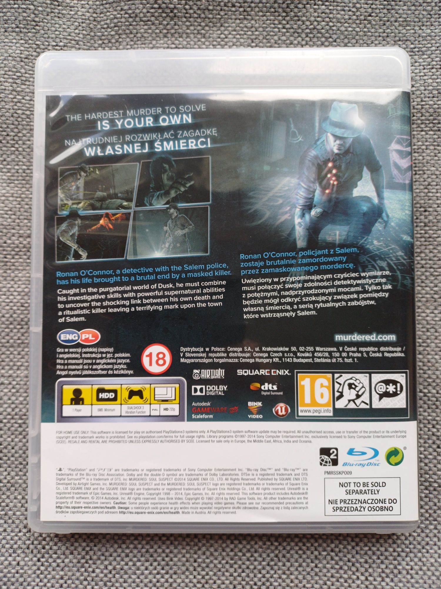 Murdered Soul Suspect Śledztwo Zza Grobu Limited Edition PS3 PL