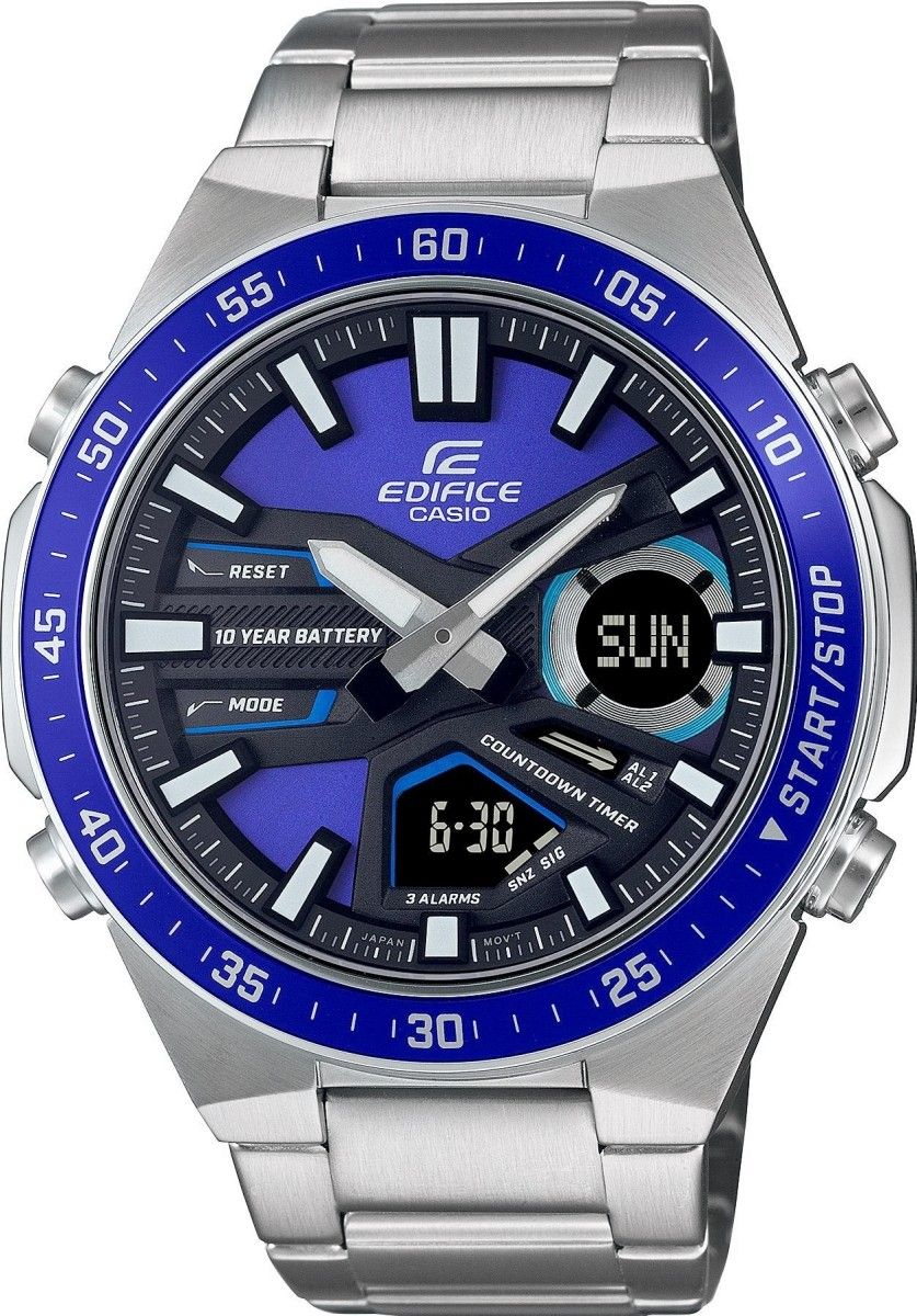 zegarek męski casio edifice efv-c110d-2avef 10 bar + box