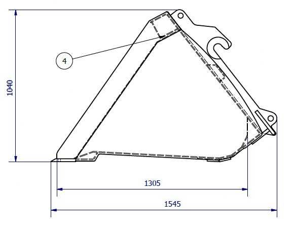 Łyżka 1,5m3 do ładowarki JCB Q-FIT