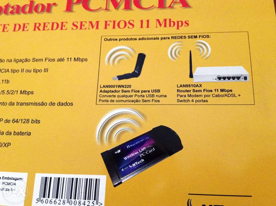 Placa wireless PCMCIA