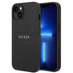 Etui Guess Saffiano Strap na iPhone 14 Plus - czarne