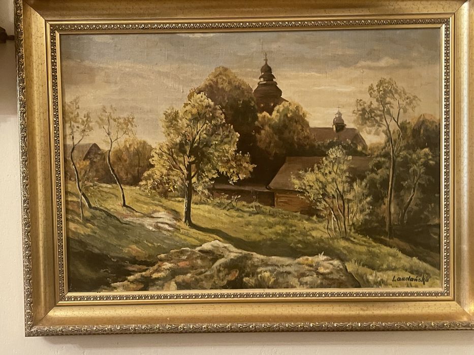 Sześć obrazów cztery pory roku w Polsce Laudańska