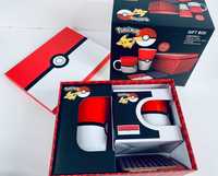 Zestaw Pokemon Pokeball kubek szklanka 2 podkładki nowy Poznań