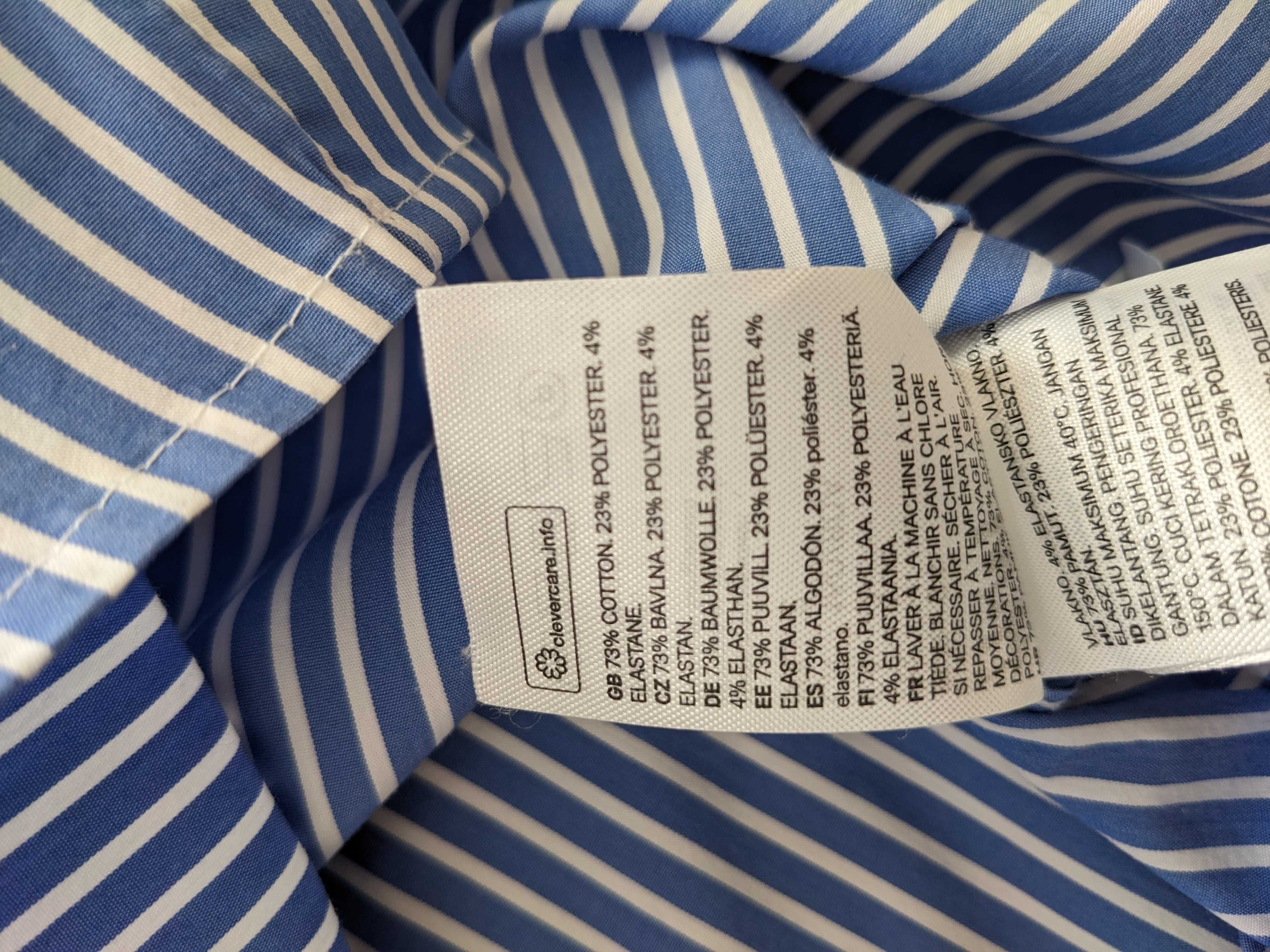 bawełniana koszula w paski H&M