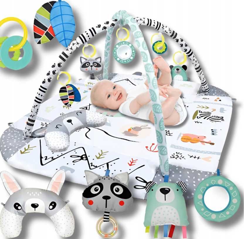 Duża mata edukacyjna dla dzieci kojec interaktywna plac zabaw zabawki
