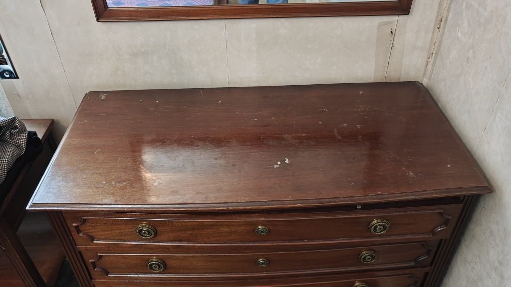 Mobília de quarto Vintage completa com colchão incluído