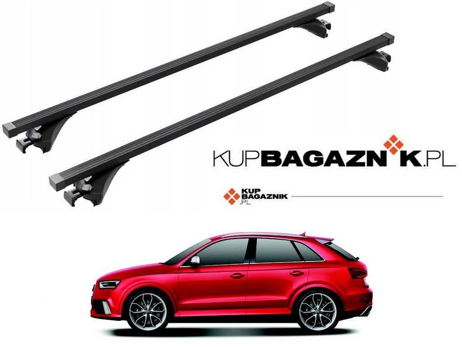 Bagażnik dachowy Audi Q3 SUV 2012 do 2018 bazowy belki dachowe relingi
