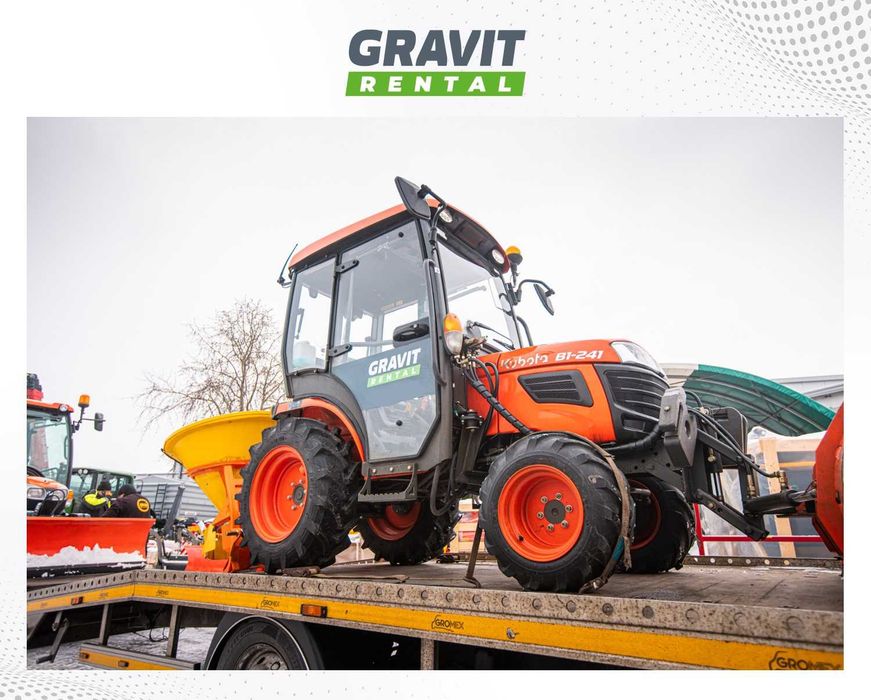 Wynajem zimowy traktorków do odśnieżania KUBOTA - CAŁA POLSKA