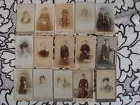 15 starych zdjęć kartonikowych - dziewczyny / kobiety nr. 1