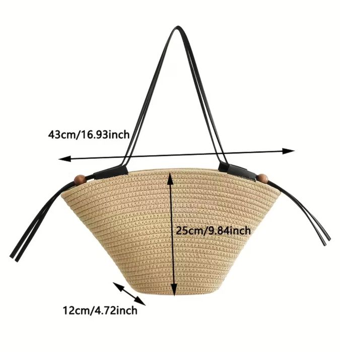 Сумка пляжна бежева