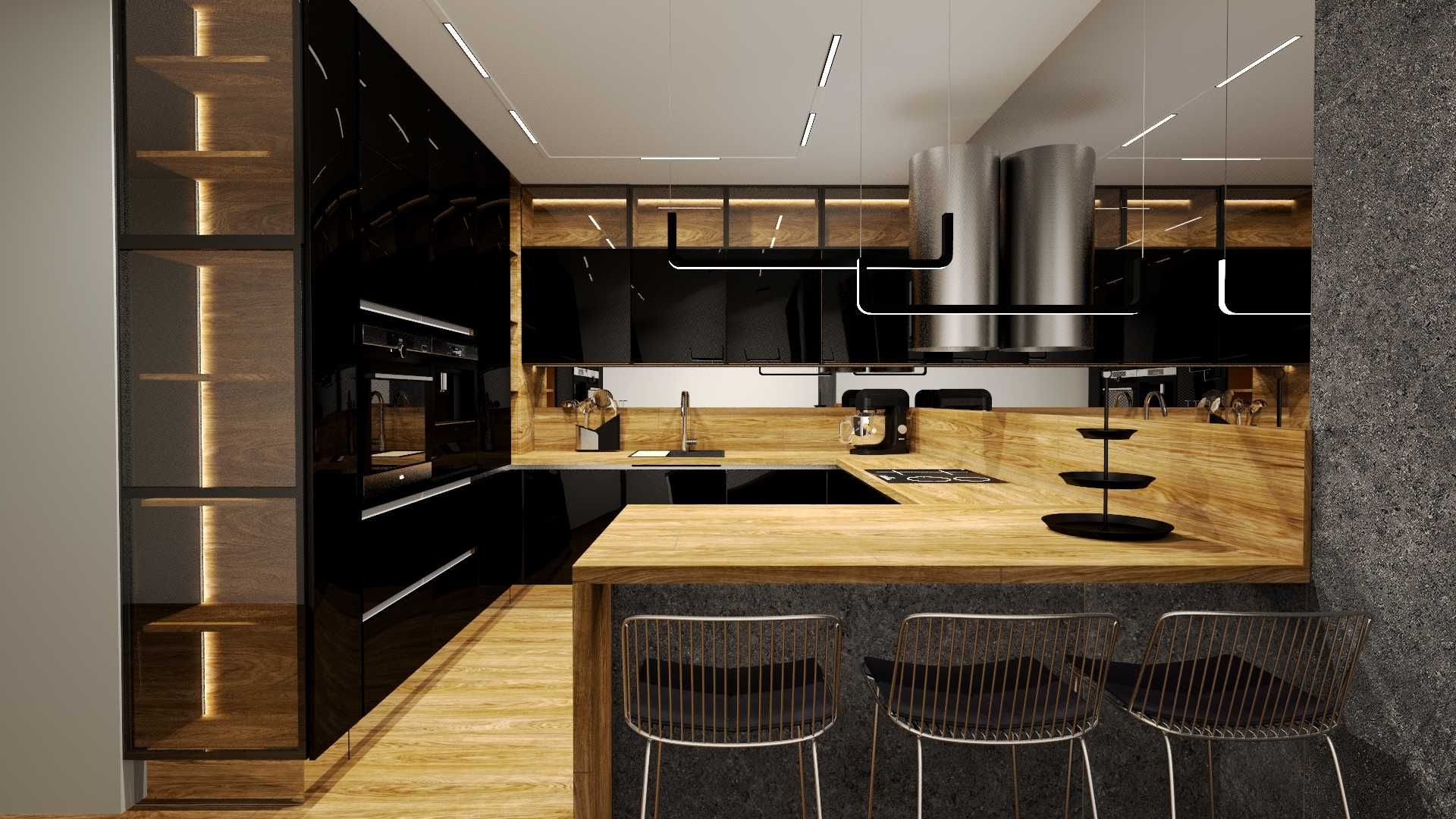 Projektowanie wnętrz - architekt wnętrz - realistyczne wizualizacje 3D