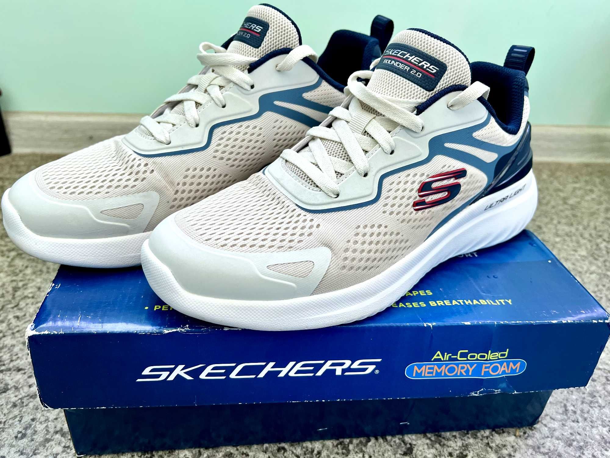 Кроссовки Skechers Bounder 2.0 Белые (ОРИГИНАЛ / 42р / 27см)