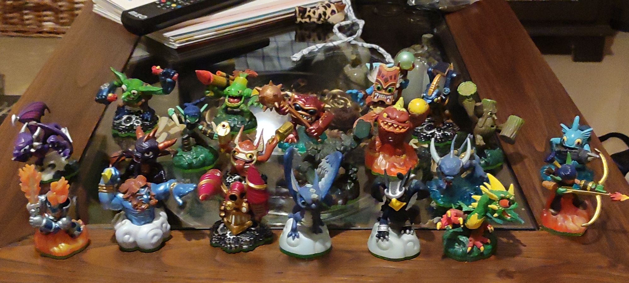 Conjunto skylanders action figures WII