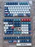 Nasadki na klawisze Gawr Gura 130 klawiszy Cherry Profile PBT KEYCAPY