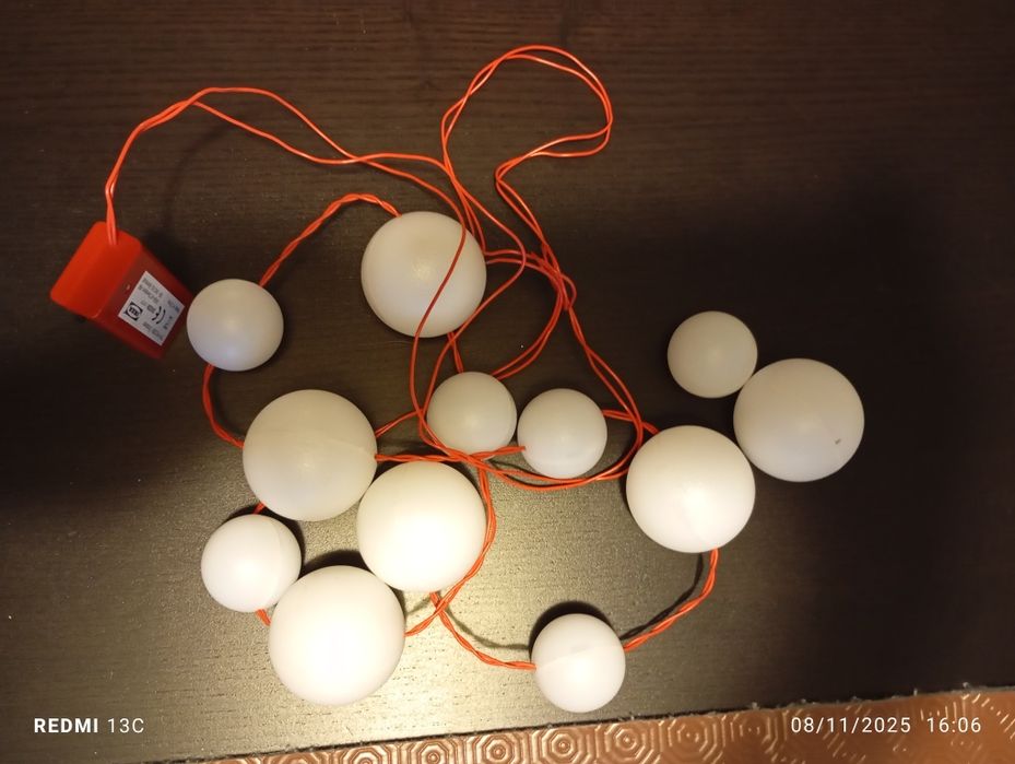 Luzes vermelhas de natal