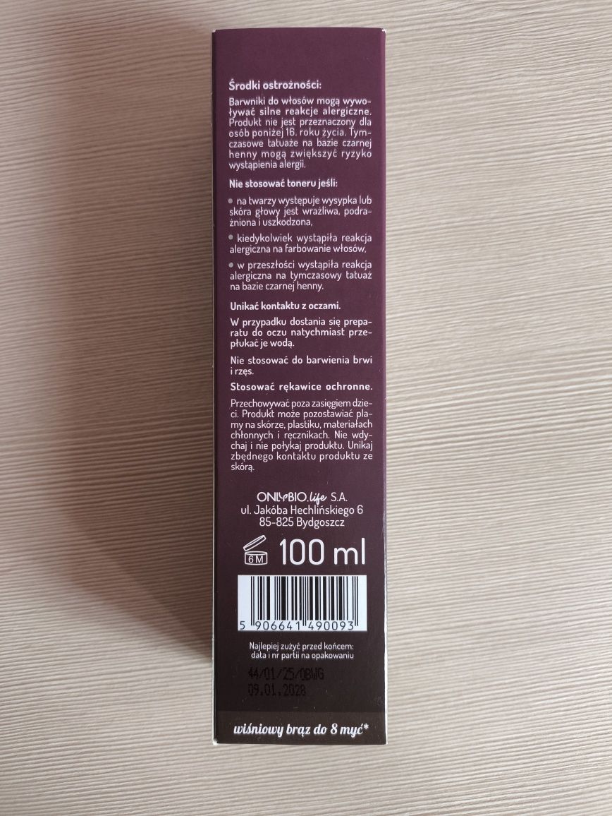 Toner OnlyBio Cherry Cola