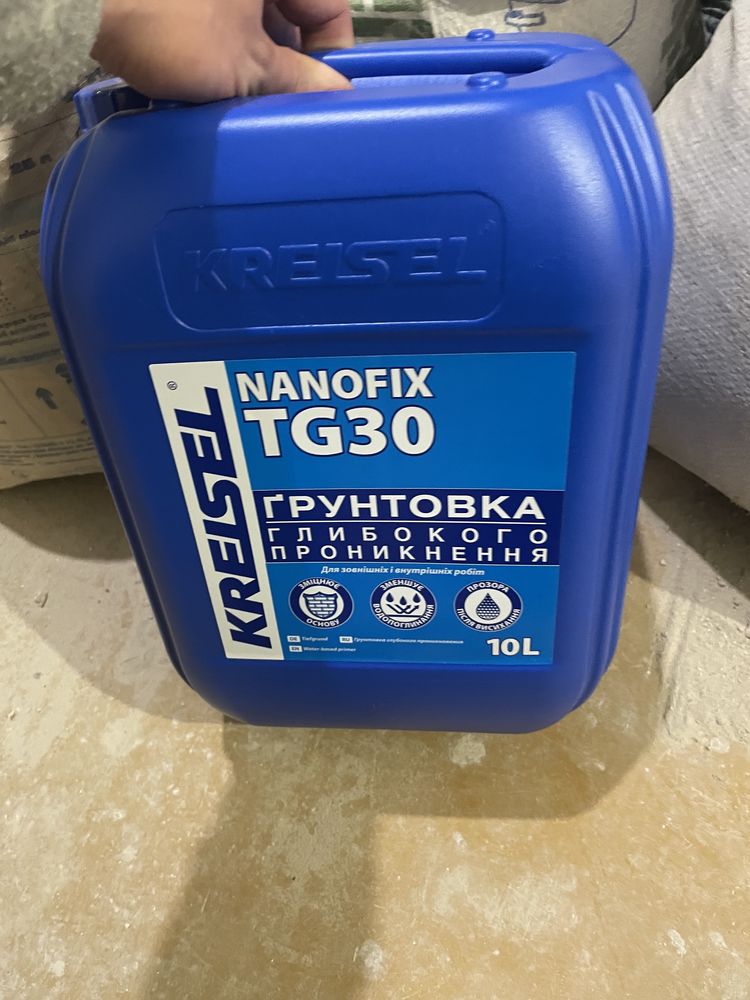 Ґрунтовка глибокопроникна KREISEL NANOFIX TG30 10 л + 4 л