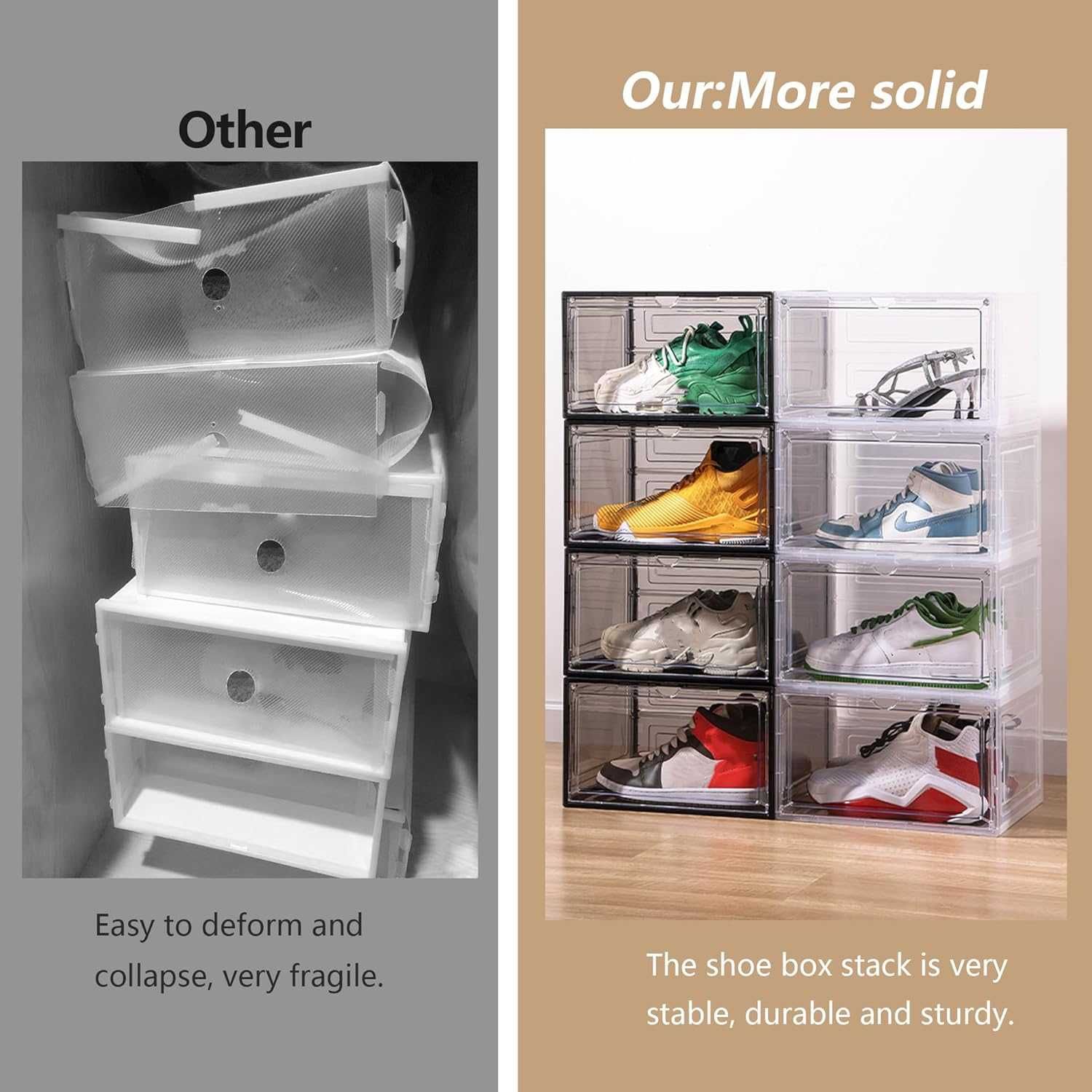 Nowe pudełka na buty/ pudełko/ pojemnik /organizer / 8szt / A2103-a!